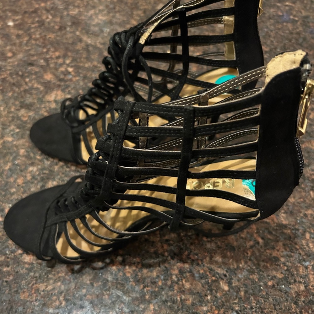 Suede stilettos